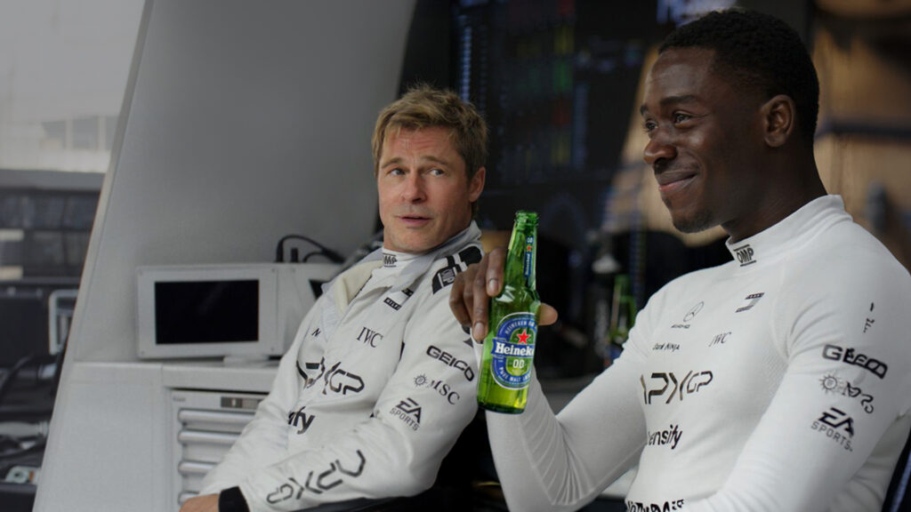 F1 The Movie, Heineken, Brad Pitt, Damson Idris