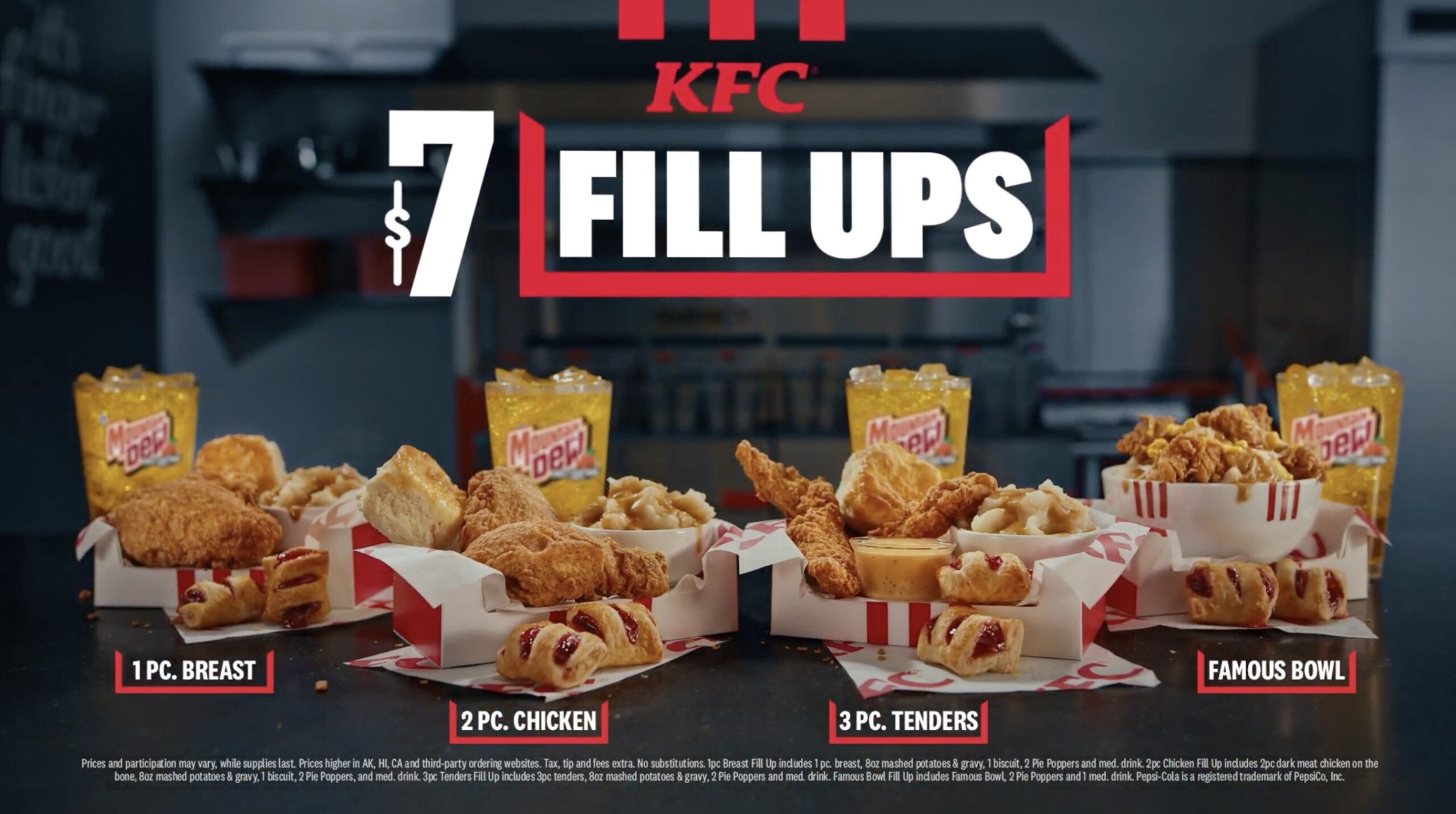 F1 The Movie, KFC, Kentucky Fried Chicken, Fill UP